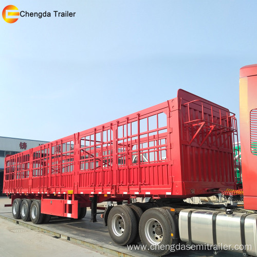 Steel 3 Axles Fence Semi trailer